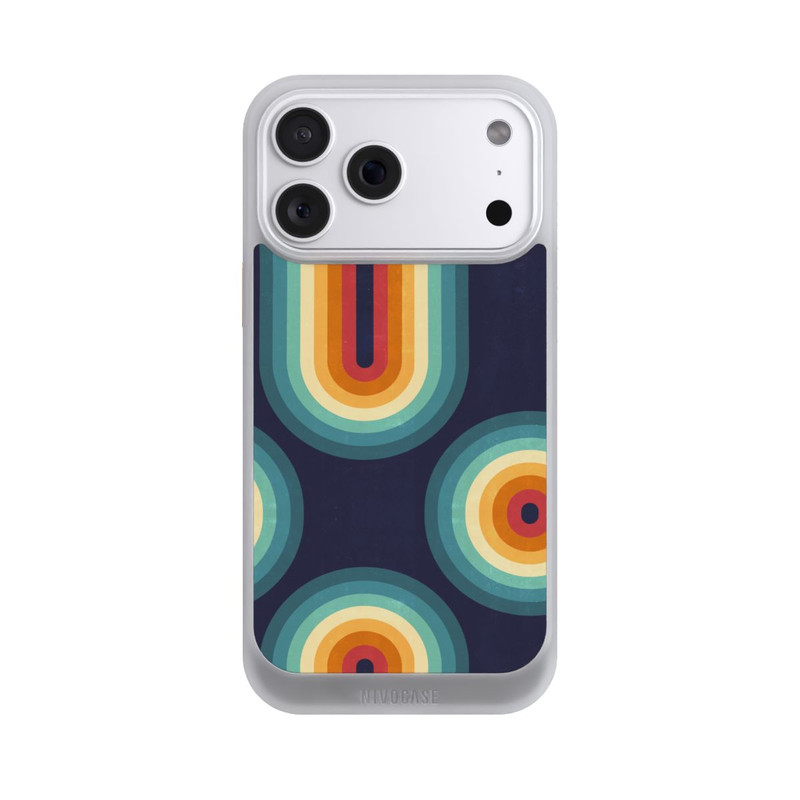 iPhone 18 Pro Max NIVOcore Double Rainbow on Blue