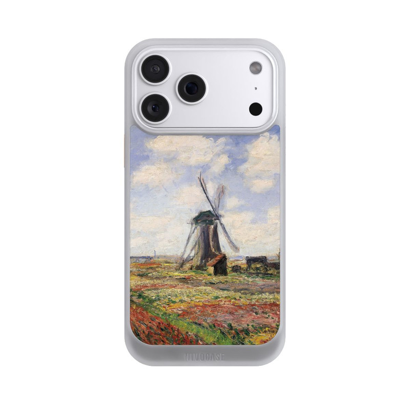 iPhone 18 Pro Max NIVOcore Tulpenfelder mit der Rijnsburger Windmühle von Claude Monet