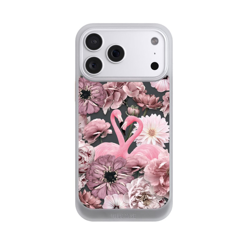 iPhone 18 Pro Max NIVOcore Flamingos in Blumen Muster