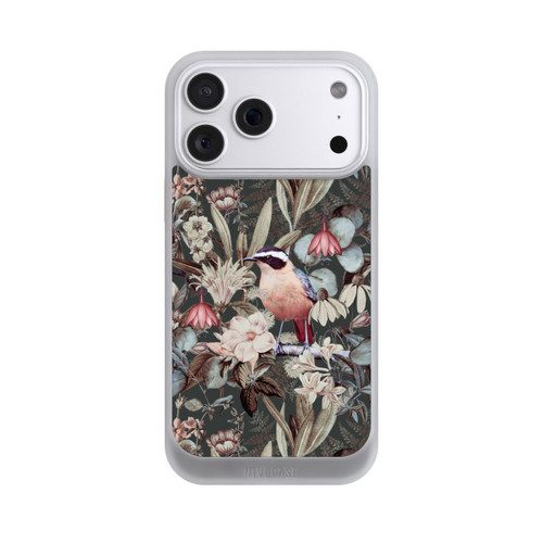 Apple iPhone 18 Pro Max NIVOcore Orangefarbener Vogel im Vintage Blumenmuster