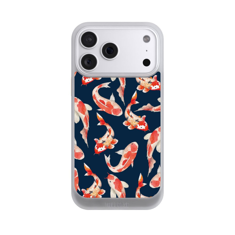 iPhone 18 Pro Max NIVOcore Koi auf blauem Hintergrund