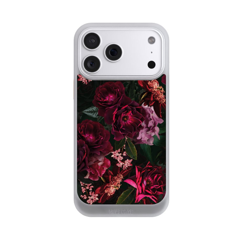 iPhone 18 Pro Max NIVOcore Dunkle romantische Vintage Rosen und Pfingstrosen