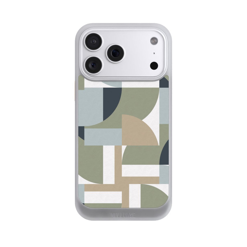 iPhone 18 Pro Max NIVOcore Futuristic Bauhaus Polygons Beige