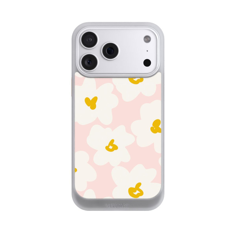 iPhone 18 Pro Max NIVOcore Retro Flower Wall Daisy Apricot