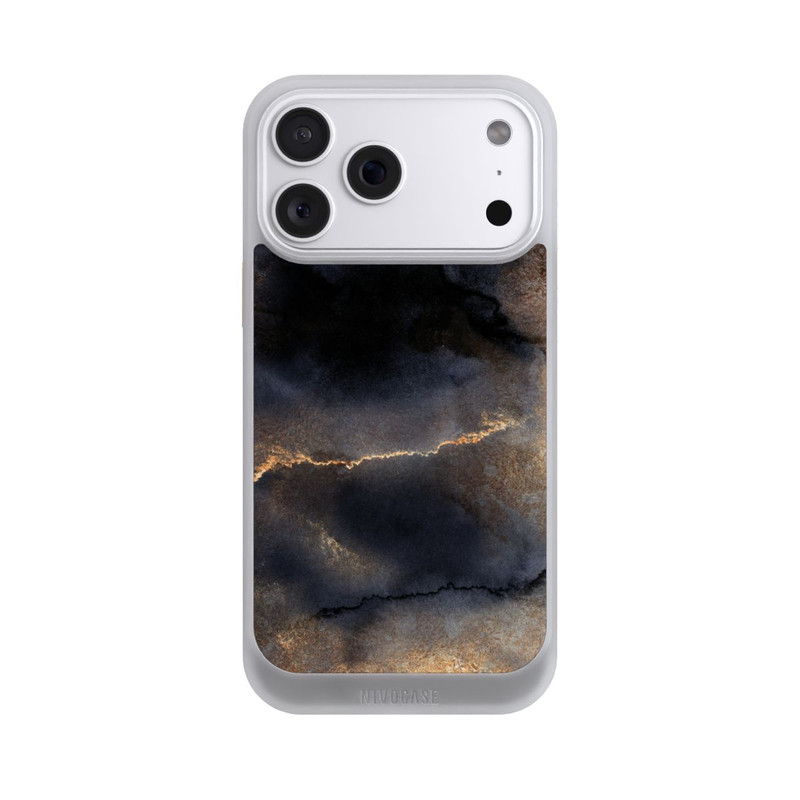iPhone 18 Pro Max NIVOcore Schwarzer Marmor Goldstaub Look