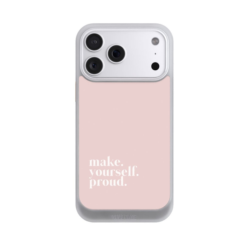 iPhone 18 Pro Max NIVOcore Make Yourself Proud Zitat - Altrosa