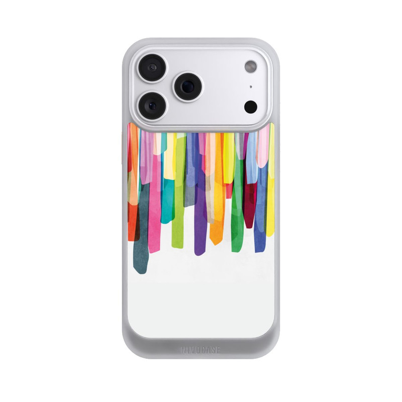 iPhone 18 Pro Max NIVOcore Bunte Streifen Weißer Hintergrund