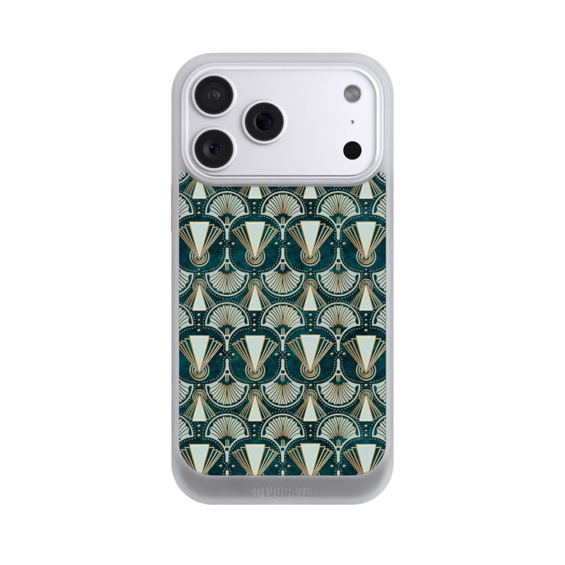 iPhone 18 Pro Max NIVOcore Art Deco Green Pattern