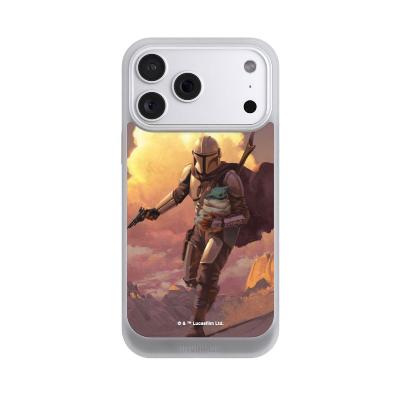 iPhone 18 Pro Max NIVOcore Der Mandalorianer und Grogu Sonnenguntergang Wolken