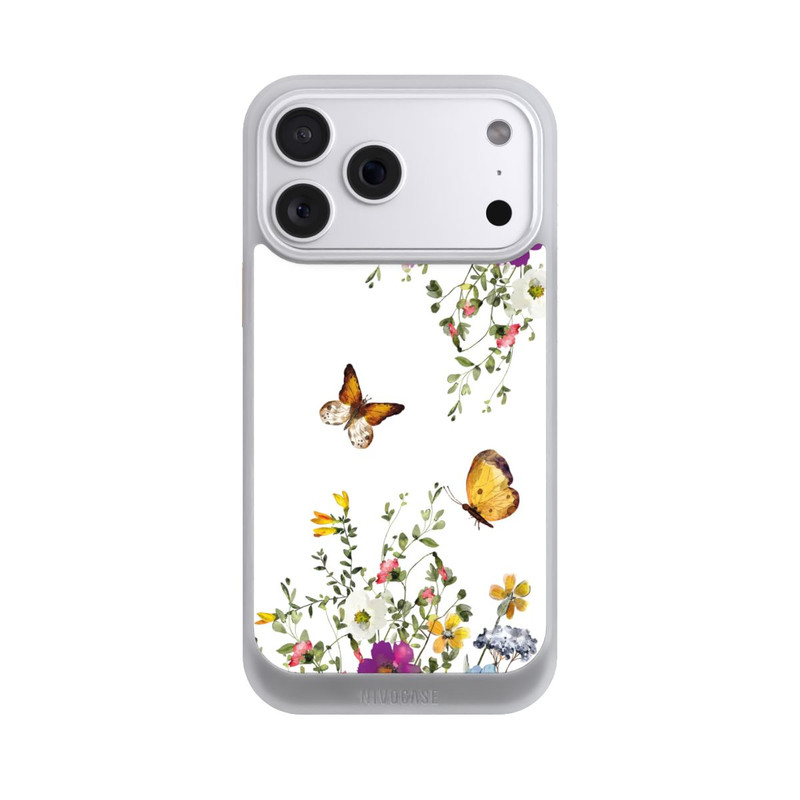 iPhone 18 Pro Max NIVOcore Schmetterlinge und bunte Blumen