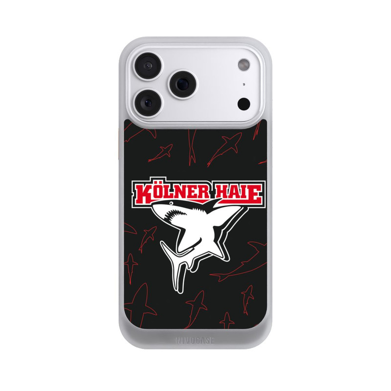 iPhone 18 Pro Max NIVOcore Haie Muster Rot