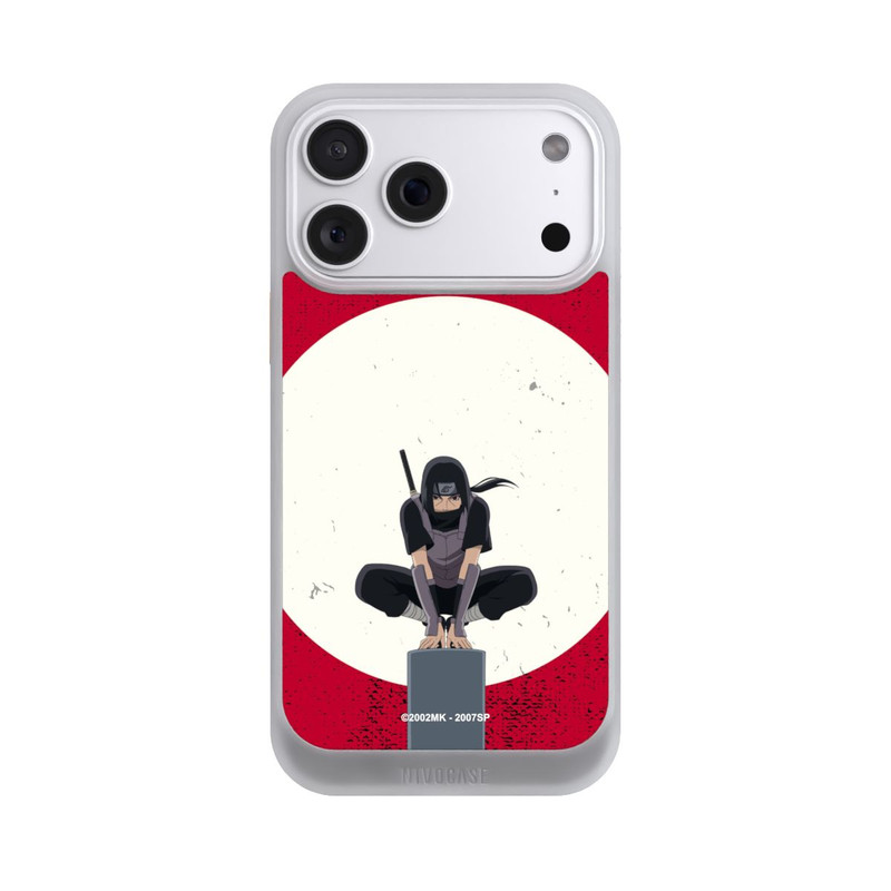 iPhone 18 Pro Max NIVOcore Itachi Uchiha Symbol Roter Hintergrund