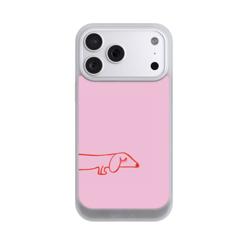 Apple iPhone 18 Pro Max NIVOcore Dachshund Illustration Pink