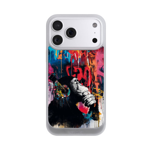 Apple iPhone 18 Pro Max NIVOcore Affe Stereo Kopfhörer Graffiti Street Art Blau
