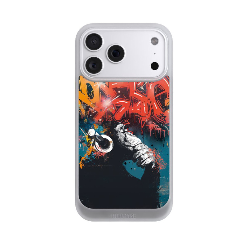 iPhone 18 Pro Max NIVOcore Affe Stereo Kopfhörer Graffiti Street Art