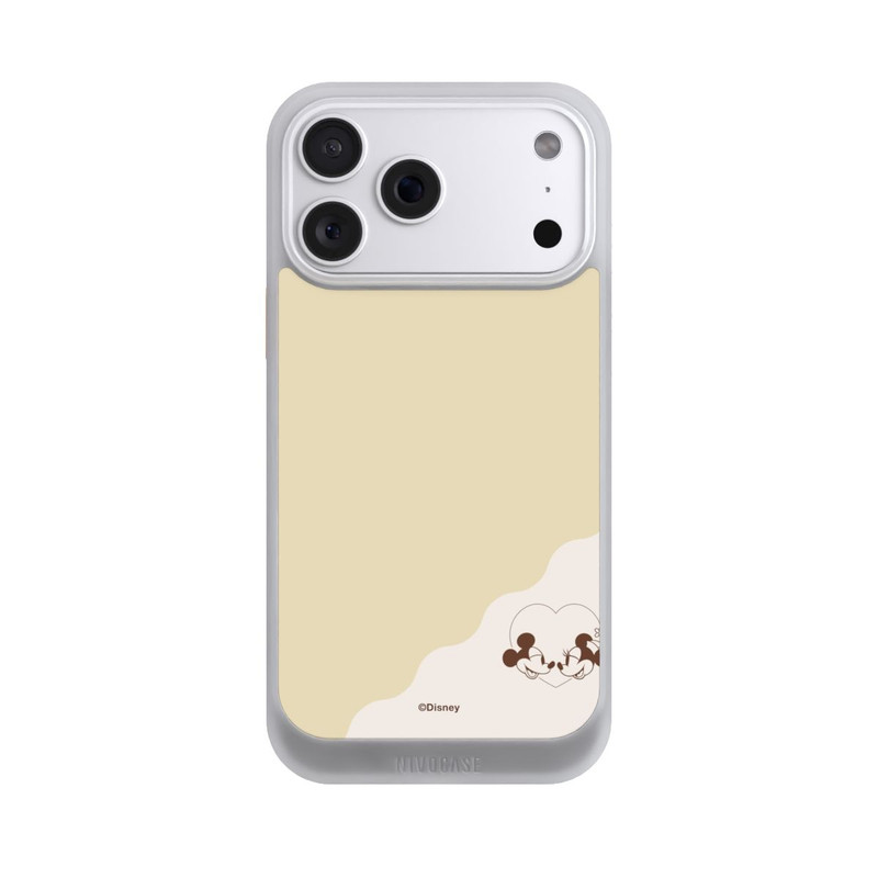 iPhone 18 Pro Max NIVOcore Mickey and Minnie Love Heart Beige