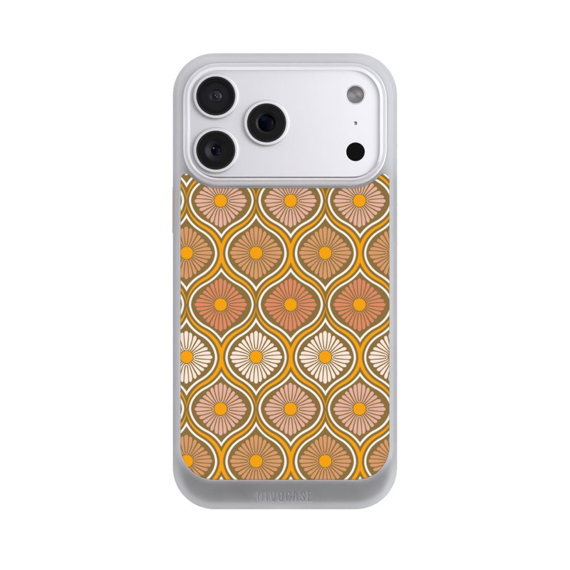 iPhone 18 Pro Max NIVOcore Groovy 70s Retro Mid-Century Daisy Flowers