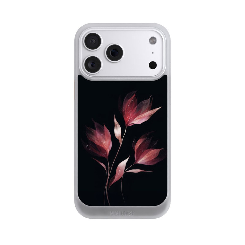 iPhone 18 Pro Max NIVOcore Burgunderrote Blume Negativ