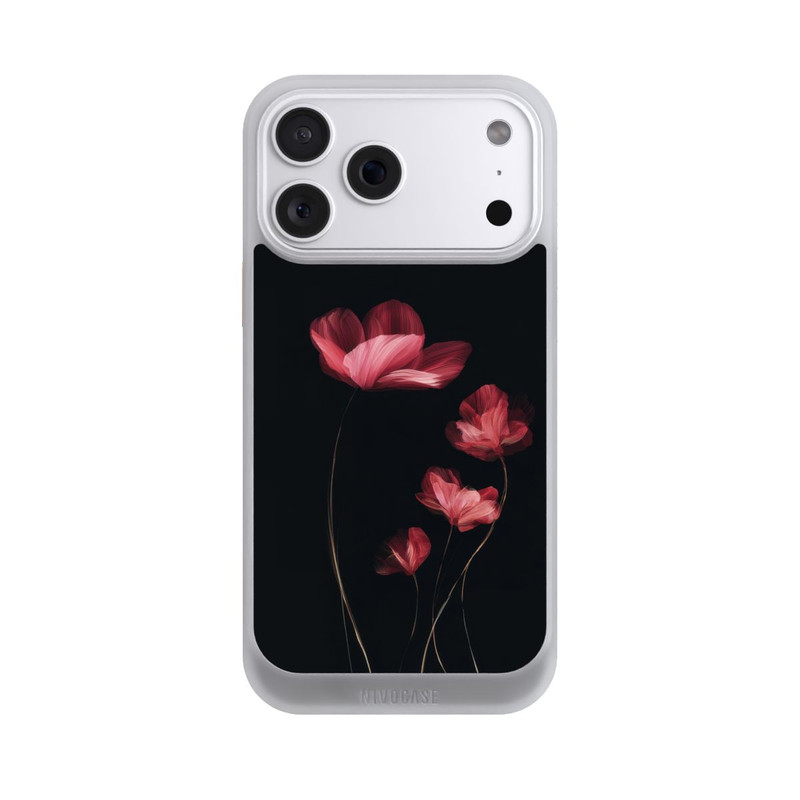 iPhone 18 Pro Max NIVOcore Burgunder Blüten schwarz