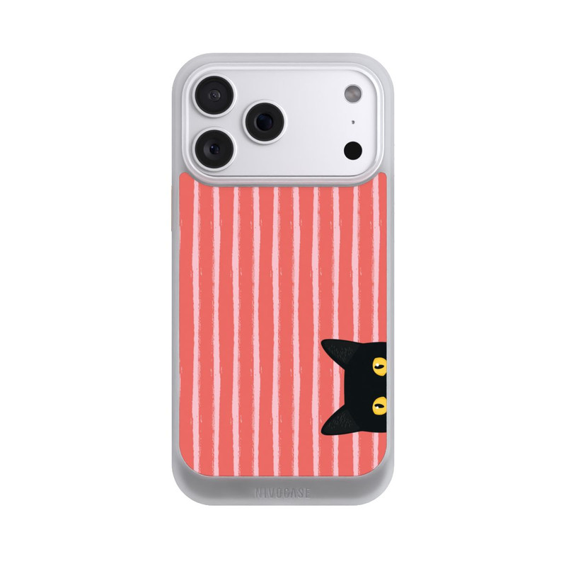 iPhone 18 Pro Max NIVOcore Schwarze Katze Gestreift Orange