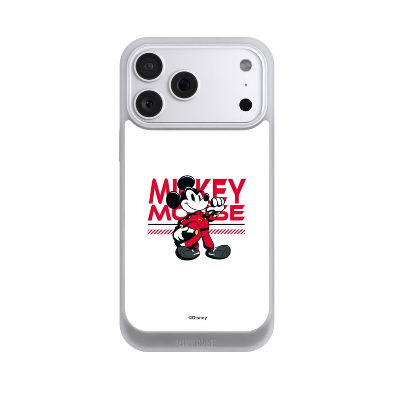 iPhone 18 Pro Max NIVOcore Micky Maus Rennfahrer Weiß