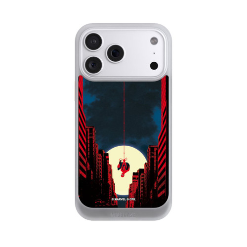 Apple iPhone 18 Pro Max NIVOcore Spider-Man Marvel between Skyscrapers