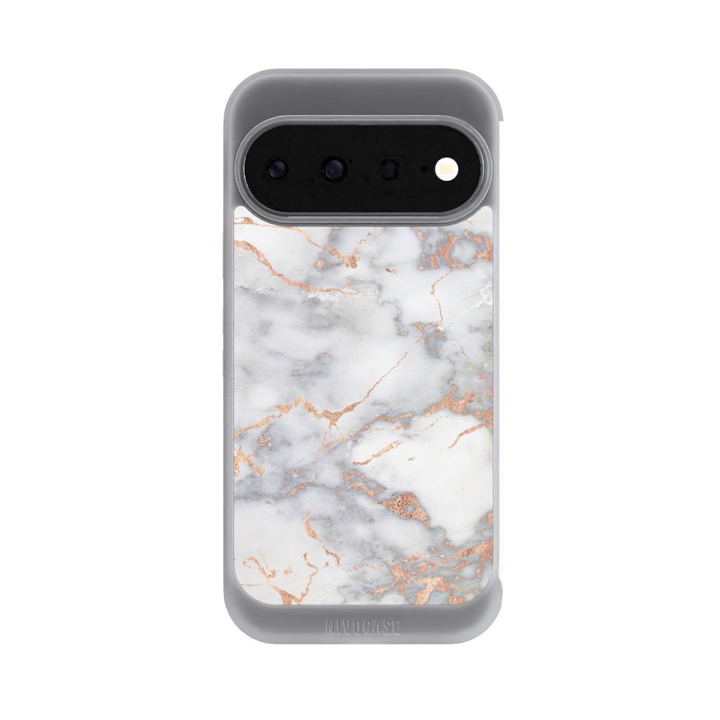 Pixel 11 NIVOcore Marbre Blanc et Doré