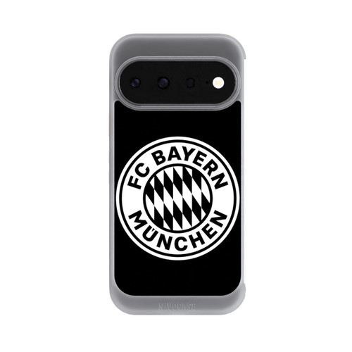 Google Pixel 11 NIVOcore Klassisches FCB Logo Klein - Weiß auf Schwarz