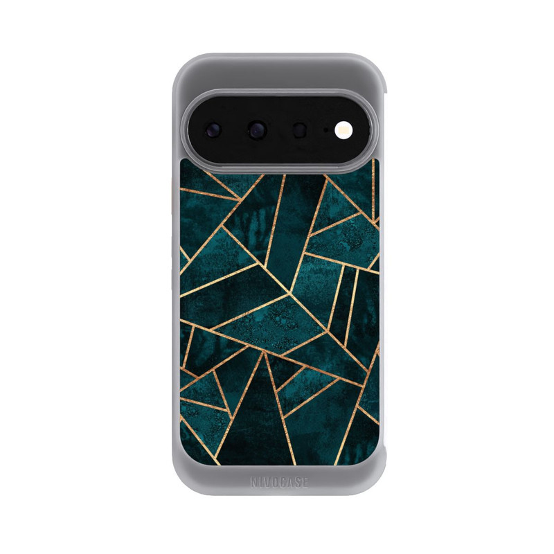 Pixel 11 NIVOcore Tief Blaugrün Stein Gold Druck