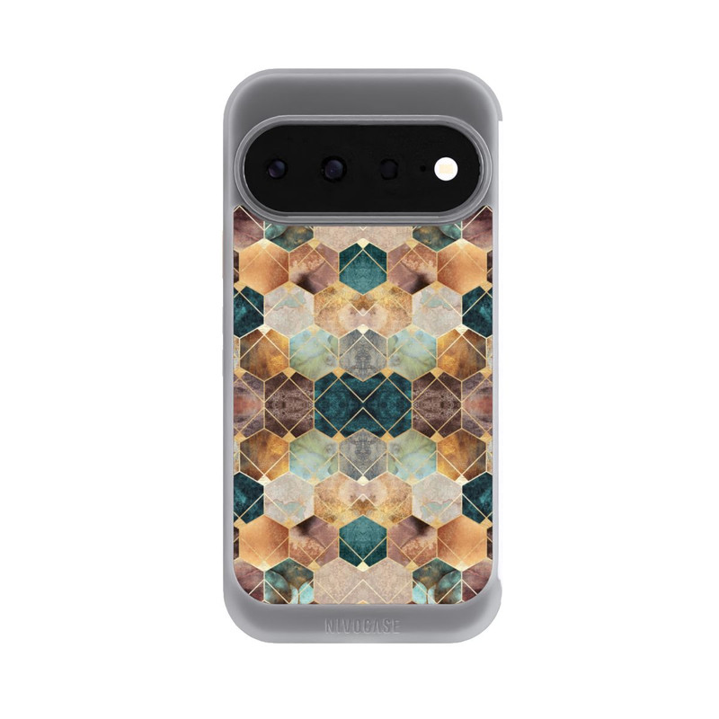 Pixel 11 NIVOcore Naturfarbene Sechsecke und Diamanten