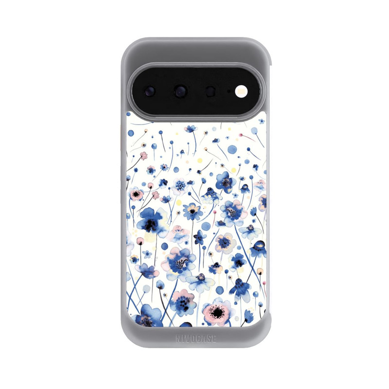 Pixel 11 NIVOcore Aquarelltinte blaue Blumen