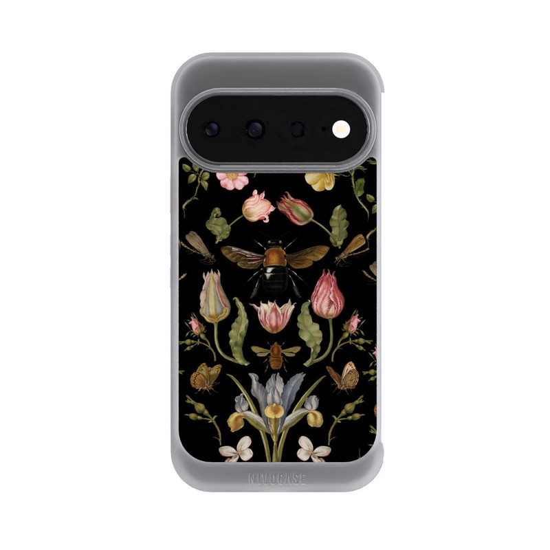 Pixel 11 NIVOcore Fleurs Sauvages et Abeilles Fond Noir