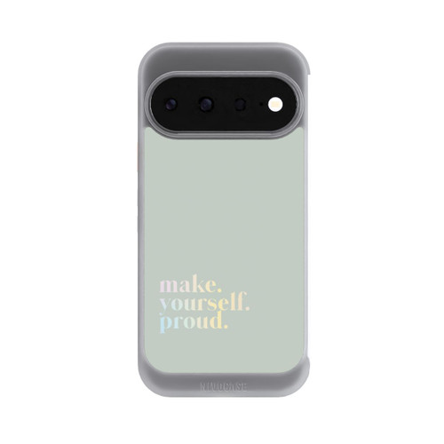 Google Pixel 11 NIVOcore Make Yourself Proud Zitat-Minze und Farbverlauf