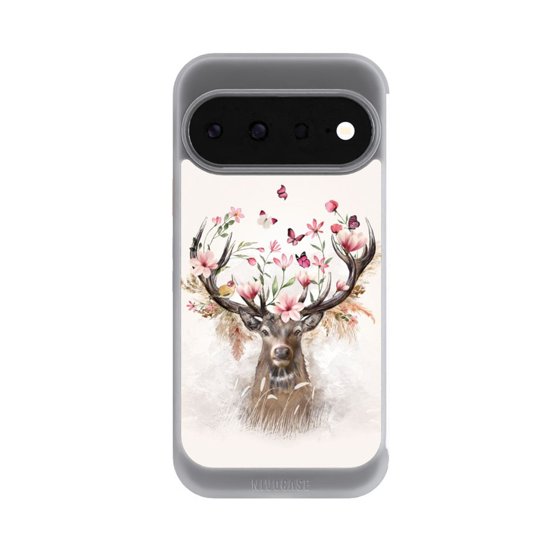 Pixel 11 NIVOcore Hirsch Blumen Geweih