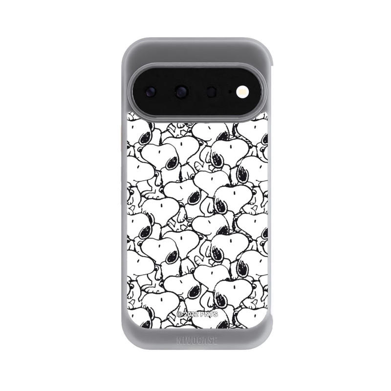 Pixel 11 NIVOcore Snoopy Muster Schwarz und Weiß