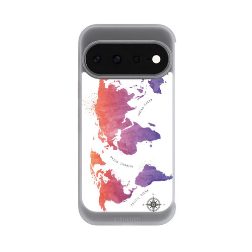 Google Pixel 11 NIVOcore Worldmap (Watercolor) white