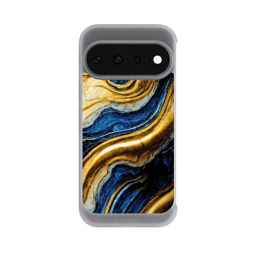 Google Pixel 11 NIVOcore Struktur im Royalblau- und Gold-Look