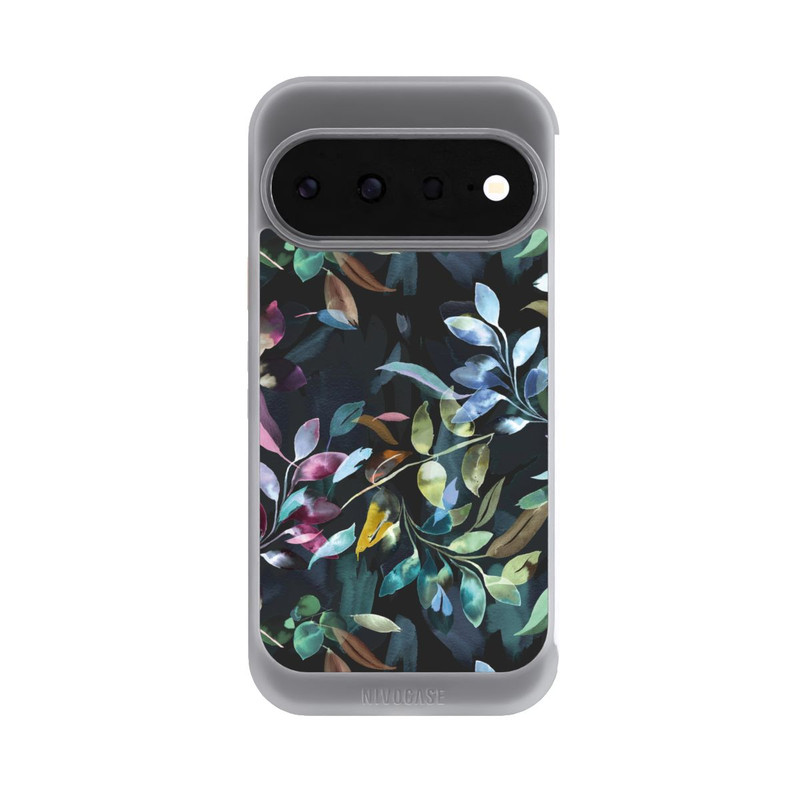 Pixel 11 NIVOcore Mystische Aquarellblätter schwarz