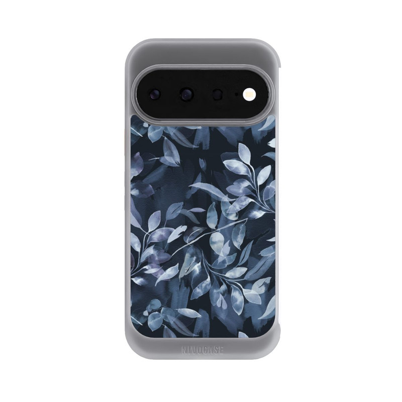Pixel 11 NIVOcore Mystische Aquarellblätter marineblau