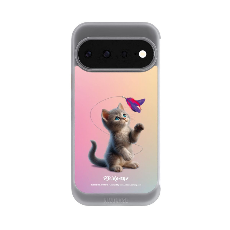 Pixel 11 NIVOcore Playing Cat with Feather