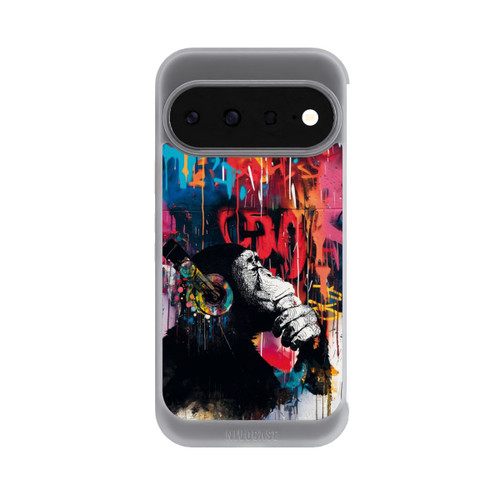Google Pixel 11 NIVOcore Affe Stereo Kopfhörer Graffiti Street Art Blau