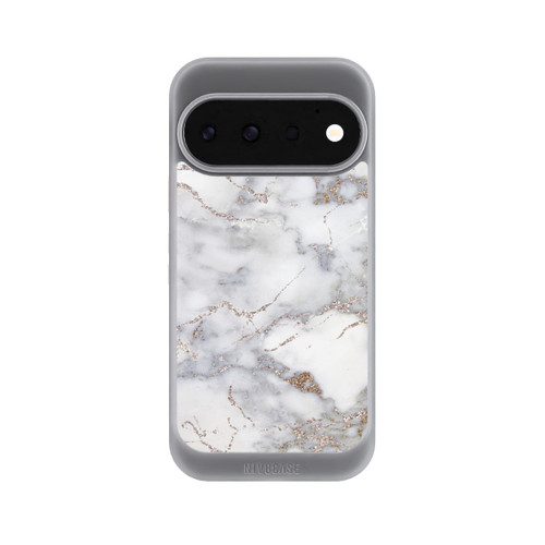 Google Pixel 11 Pro NIVOcore Silberglitzer Marmorlook