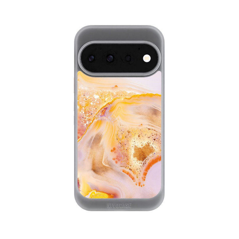 Pixel 11 Pro NIVOcore Orangefarbener Glitzer Marmorlook