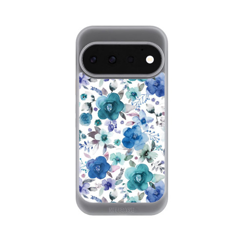 Google Pixel 11 Pro NIVOcore Bouquets de fleurs d'hiver bleu