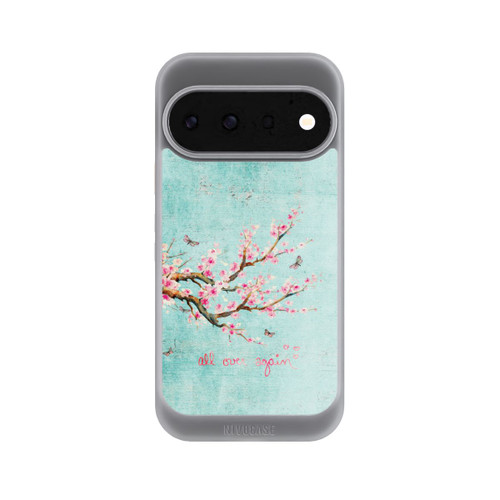 Google Pixel 11 Pro NIVOcore Motif d'arbre en fleurs de cerisier bleu