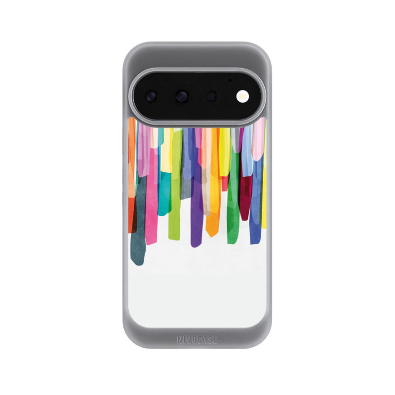 Pixel 11 Pro NIVOcore Bunte Streifen Weißer Hintergrund