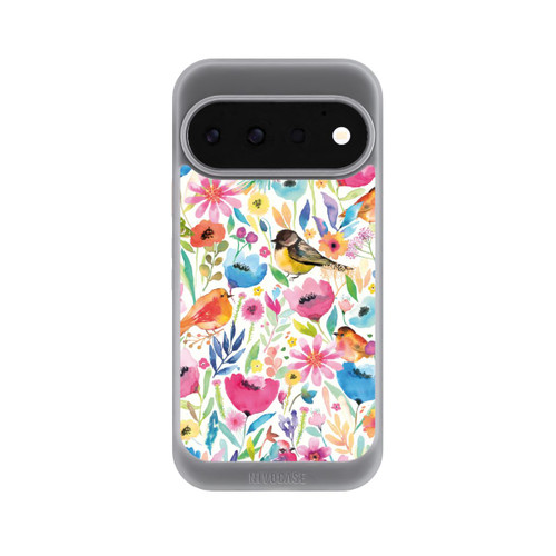 Google Pixel 11 Pro NIVOcore Oiseaux et fleurs fantaisistes