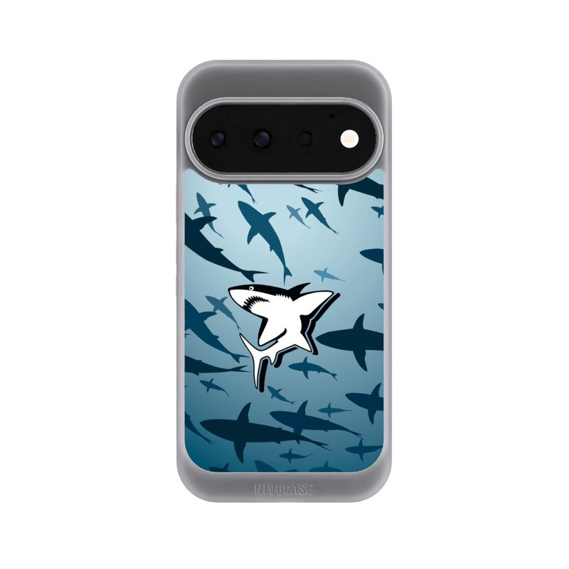 Pixel 11 Pro NIVOcore Haie Muster Blau
