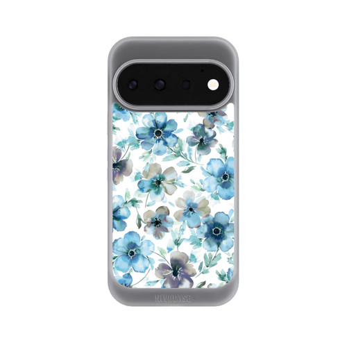 Google Pixel 11 Pro NIVOcore Blue Flower Pattern Trendy