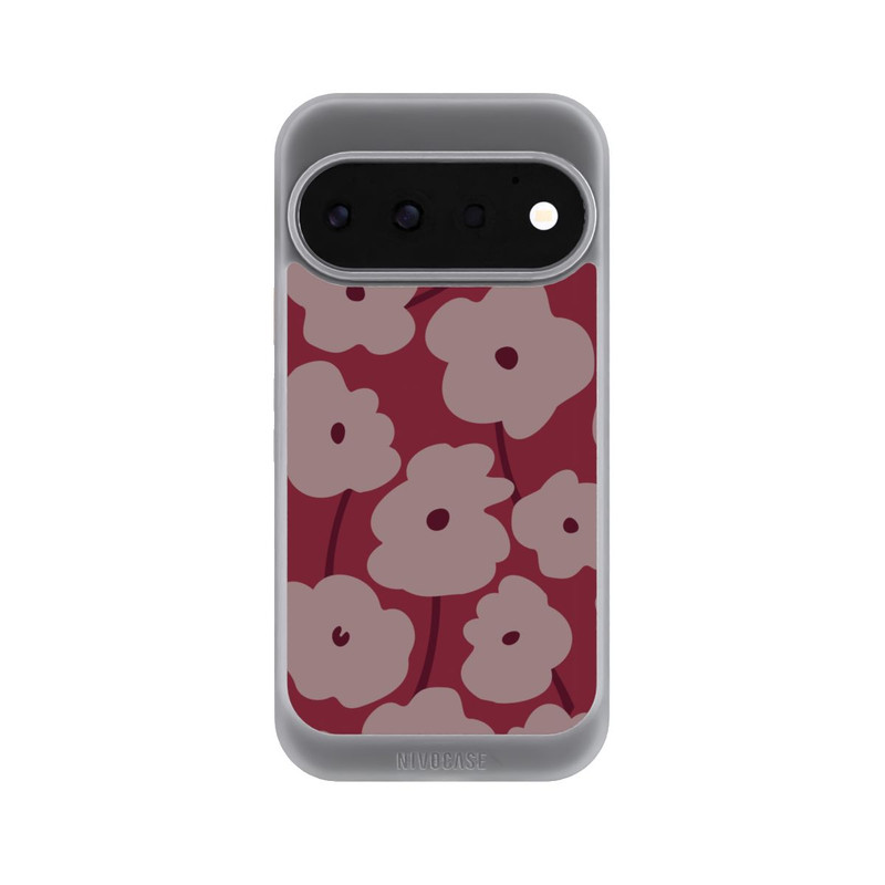 Pixel 11 Pro NIVOcore Minimalistische Blumen Bordeaux